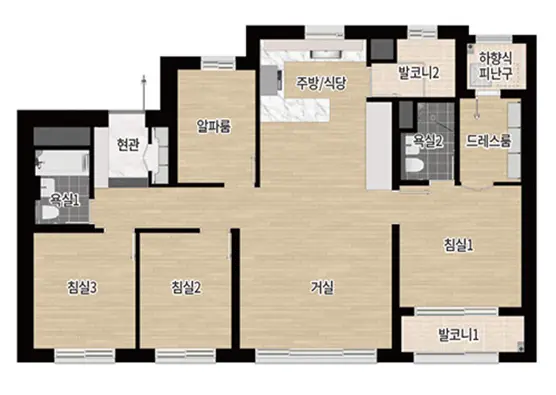 95B타입 평면도
